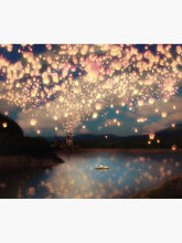Load image into Gallery viewer, Wish Lanterns for Love Tapestry Wall Hanging Art Decor