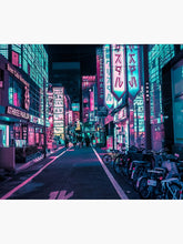Load image into Gallery viewer, Tokyo - A Neon Wonderland Tapestry Wall Hanging Art Decor