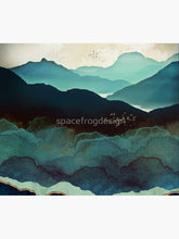 Load image into Gallery viewer, Indigo Mountains Tapestry Wall Hanging Art Decor
