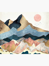 Load image into Gallery viewer, Golden Peaks Tapestry Wall Hanging Art Decor