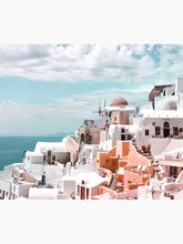 Load image into Gallery viewer, Santorini Oia Greece Tapestry Wall Hanging Art Decor