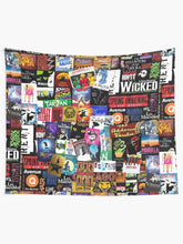 Load image into Gallery viewer, Musicals Collage II Tapestry Wall Hanging Art Decor