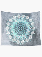 Load image into Gallery viewer, BOHOCHIC MANDALA IN BLUE Tapestry Wall Hanging Art Decor