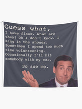 Load image into Gallery viewer, Michael Scott Quotes Tapestry Wall Hanging Art Decor