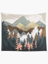 Load image into Gallery viewer, Forest View Tapestry Wall Hanging Art Decor