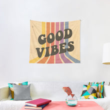 Load image into Gallery viewer, Good Vibes Tapestry Wall Hanging Art Decor