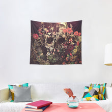 Load image into Gallery viewer, Bloom Skull Tapestry Wall Hanging Art Decor