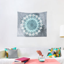 Load image into Gallery viewer, BOHOCHIC MANDALA IN BLUE Tapestry Wall Hanging Art Decor
