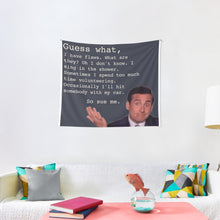 Load image into Gallery viewer, Michael Scott Quotes Tapestry Wall Hanging Art Decor