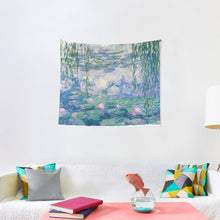 Load image into Gallery viewer, Water Lilies Claude Monet Fine Art Tapestry Wall Hanging Art Decor