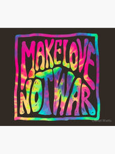 Load image into Gallery viewer, Make Love Not War ~ Tie Dye Tapestry Wall Hanging Art Decor
