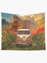 Load image into Gallery viewer, sunflowers Tapestry Wall Hanging Art Decor
