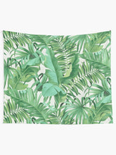 Load image into Gallery viewer, Green tropical leaves II Tapestry Wall Hanging Art Decor
