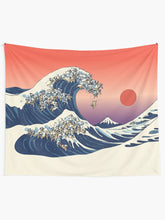 Load image into Gallery viewer, The Great Wave of Pug Tapestry Wall Hanging Art Decor
