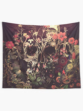 Load image into Gallery viewer, Bloom Skull Tapestry Wall Hanging Art Decor
