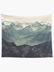 Mountain Fog Tapestry Wall Hanging Art Decor