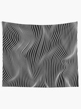 Load image into Gallery viewer, Optical Illusion Minimal Lines Tapestry Wall Hanging Art Decor

