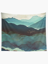 Load image into Gallery viewer, Indigo Mountains Tapestry Wall Hanging Art Decor
