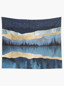 Midnight Lake Tapestry Wall Hanging Art Decor