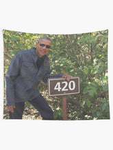Load image into Gallery viewer, 420 Obama Print Tapestry Wall Hanging Art Decor
