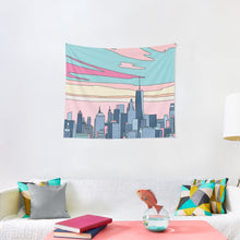 Load image into Gallery viewer, City sunset by Elebea Tapestry Wall Hanging Art Decor
