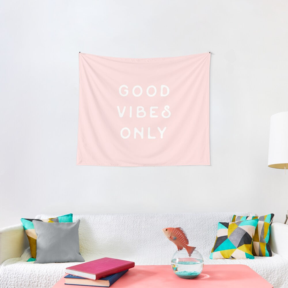 Good Vibes Only Tapestry Wall Hanging Art Decor