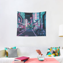 Load image into Gallery viewer, Tokyo - A Neon Wonderland  Tapestry Wall Hanging Art Decor
