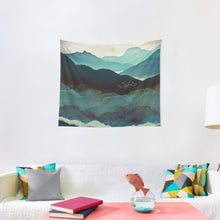Load image into Gallery viewer, Indigo Mountains Tapestry Wall Hanging Art Decor
