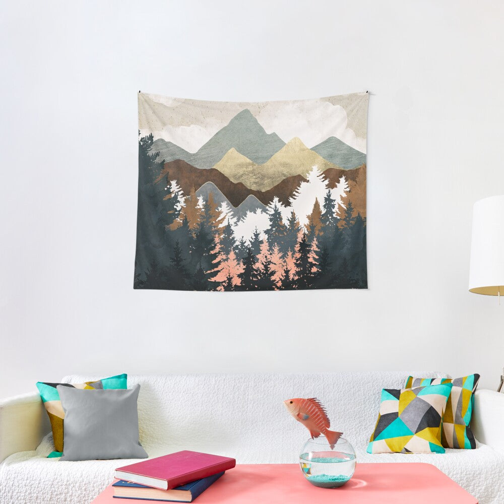 Forest View Tapestry Wall Hanging Art Decor