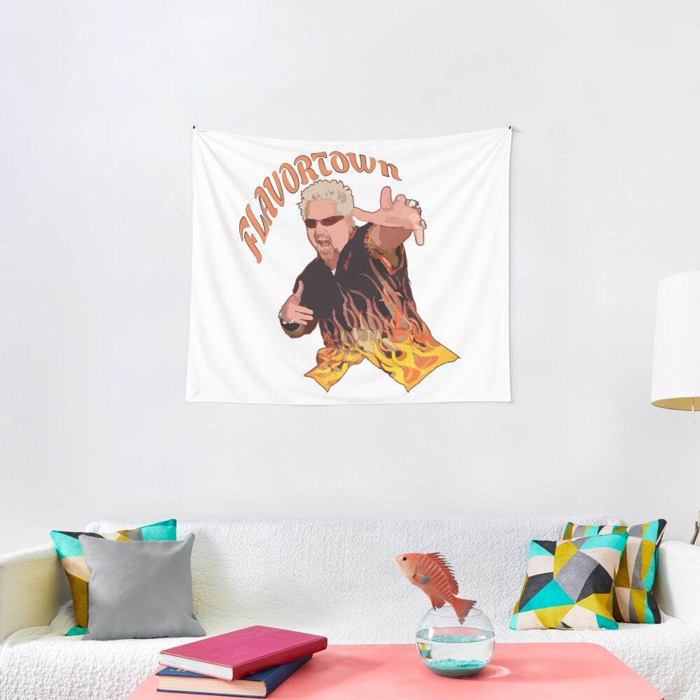 Guy Fieri Flavortown Tapestry Wall Hanging Art Decor