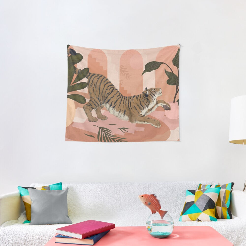 Easy Tiger Tapestry Wall Hanging Art Decor