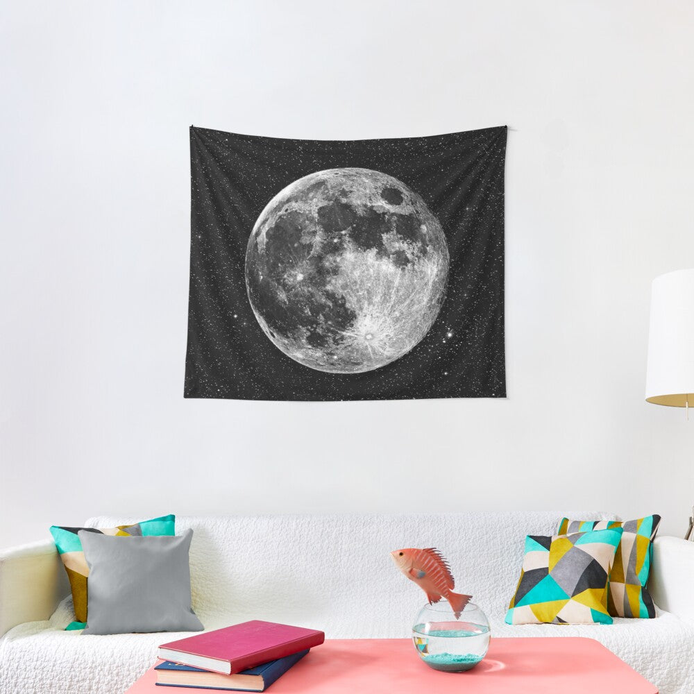 Full Moon Tapestry Wall Hanging Art Decor